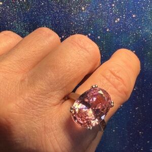 Elegant Pink Gemstone Ring